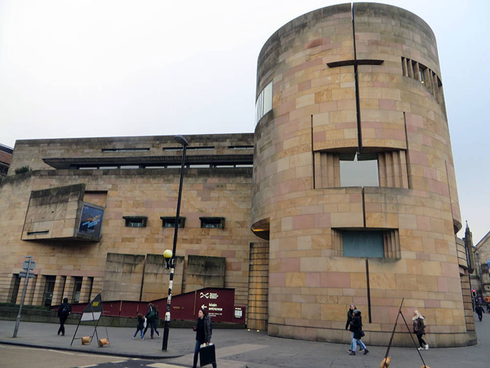 National Museum of Scotland, Edinburgh: Clashach Sandstone