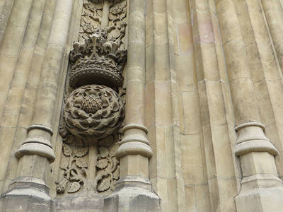 Anston Stone, carved detail on the west front